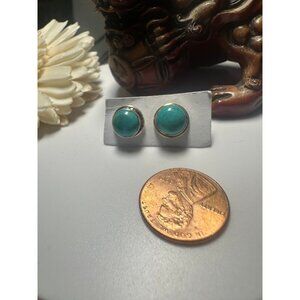 Sterling Silver Turquoise Stud Earrings